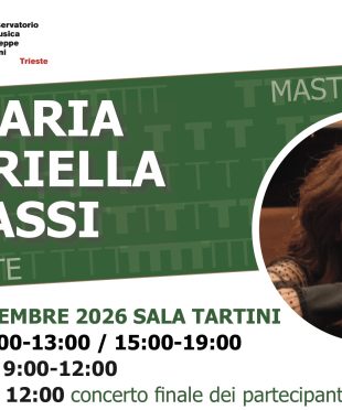 Trieste,Conservatorio G.Tartini-Masterclass di pianoforte
