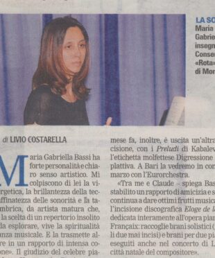 Un piano barese incanta la Francia